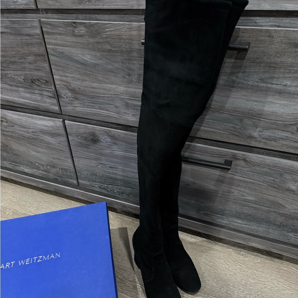 Stuart Weitzman Black Sleek Over-the-Knee Boots Size 6N